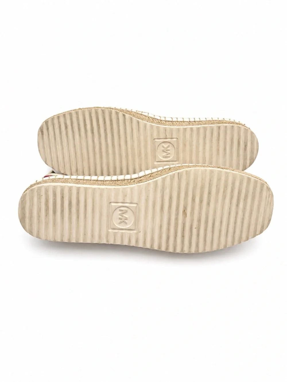 MICHAEL Michael Kors Cherry Logo Espadrille Slip On Flats Shoes Retro Size 7